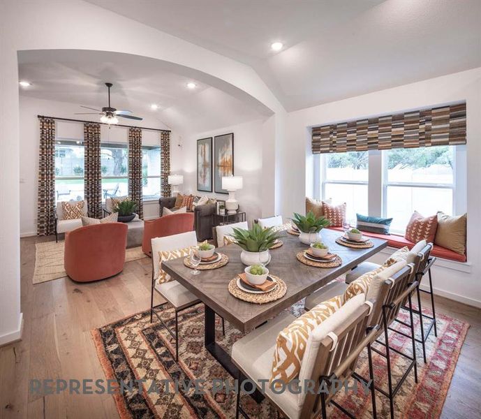 Furnished interior view inside a new home in Sandbrock Ranch, Aubrey (Image 9).