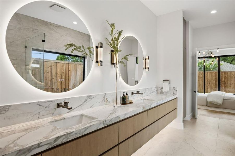 Furnished interior view inside a new home in , Dallas (Image 18).