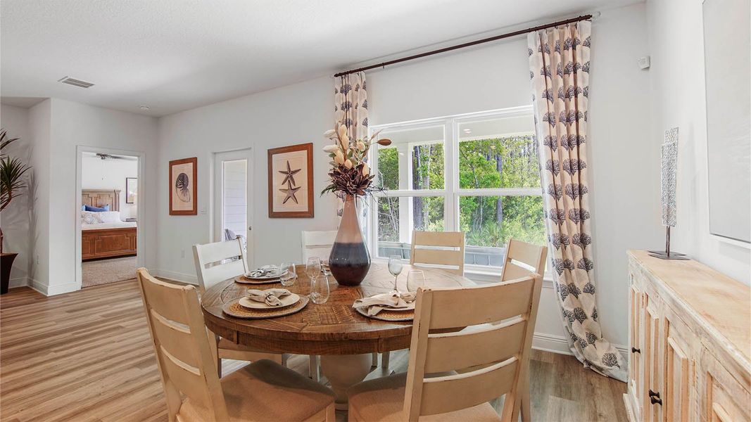 Representative furnished interior of a home built from the Delray by D.R. Horton in Bayside at Ward Creek, Panama City Beach (Image 15). Representative furnished interior of a home built from the Delray by D.R. Horton in Bayside at Ward Creek, Panama City Beach (Image 15).