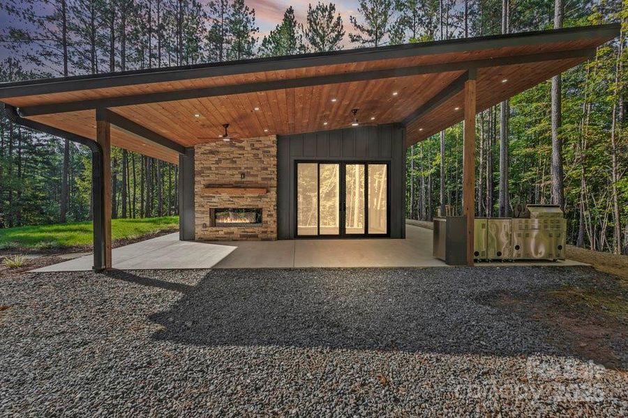 Exterior details and patio area of a home in , Union Mills (Image 27).