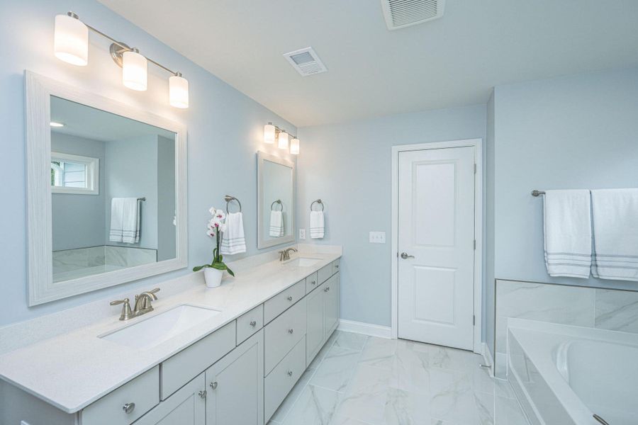 Furnished interior view inside a new home in Sea Island Preserve, Johns Island (Image 63).