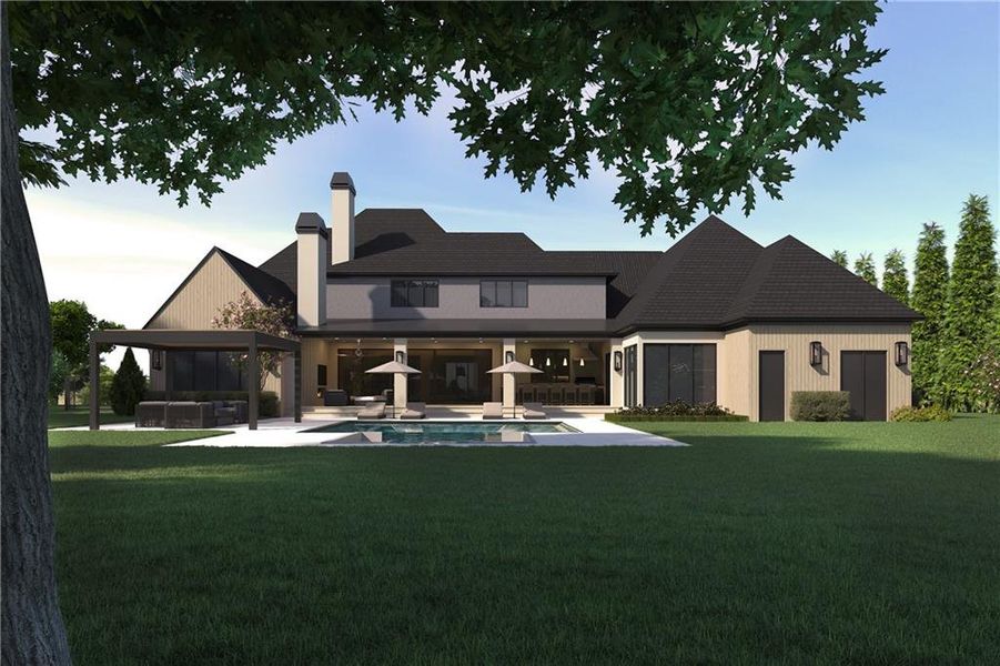 Exterior details and patio area of a home in , Alpharetta (Image 3).