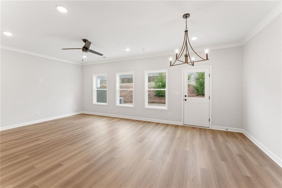 Spacious, unfurnished interior of a new home in Bluffs at Bells Ferry, Marietta (Image 15).