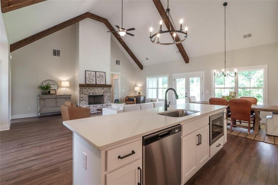 Furnished interior view inside a new home in , Social Circle (Image 11).