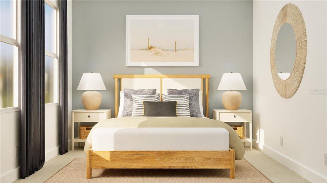 Furnished interior view inside a new home in , Clermont (Image 8). Furnished interior view inside a new home in , Clermont (Image 8).