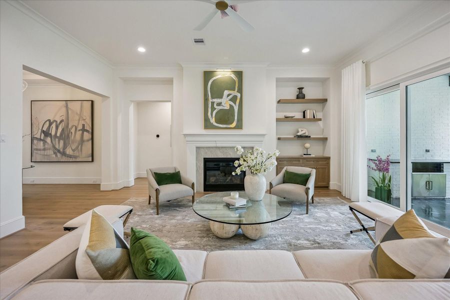 Furnished interior view inside a new home in , Houston (Image 30).