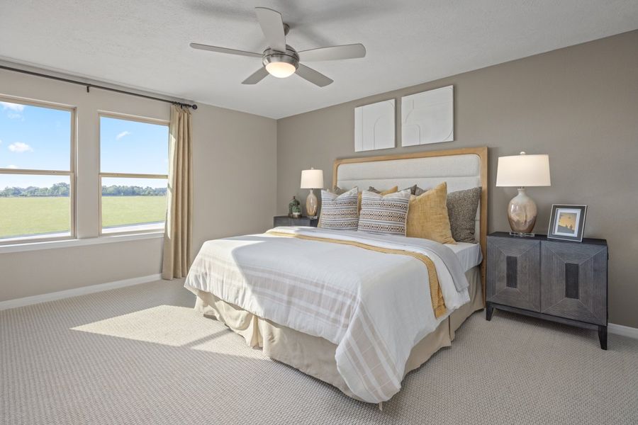 Representative furnished interior of a home built from the 1907 Modeled by KB Home in Brighton Trails, Hockley (Image 10).