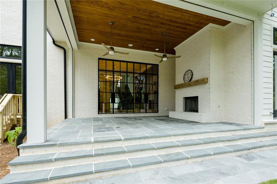 Exterior details and patio area of a home in , Norcross (Image 3). Exterior details and patio area of a home in , Norcross (Image 3).