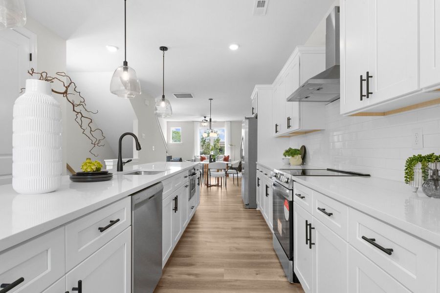 Furnished interior view inside a new home in Hartford Townhomes, Charlotte (Image 33).