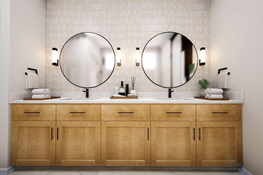 Representative furnished interior of a home built from the The Dandelion by David Weekley Homes in Dunham Pointe 65' Homesites, Cypress (Image 3).