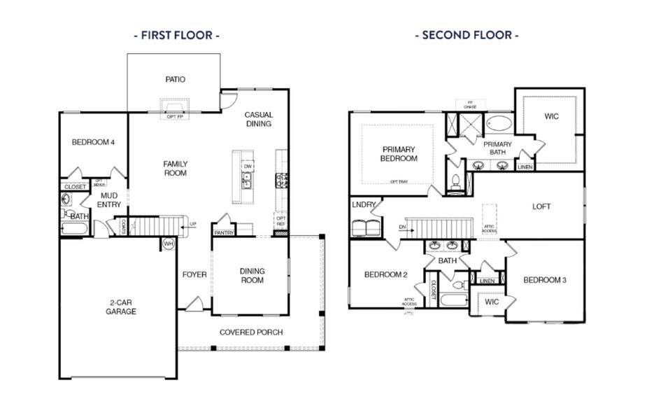 2D floor plan layout for the (GA)The Hunter | Front Entry by Reliant Homes in Weslyn Park, Social Circle, GA (Image 3). 2D floor plan layout for the (GA)The Hunter | Front Entry by Reliant Homes in Weslyn Park, Social Circle, GA (Image 3).