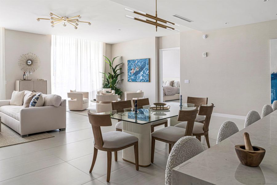 Furnished interior view inside a new home in Alina Residences, Boca Raton (Image 15). Furnished interior view inside a new home in Alina Residences, Boca Raton (Image 15).