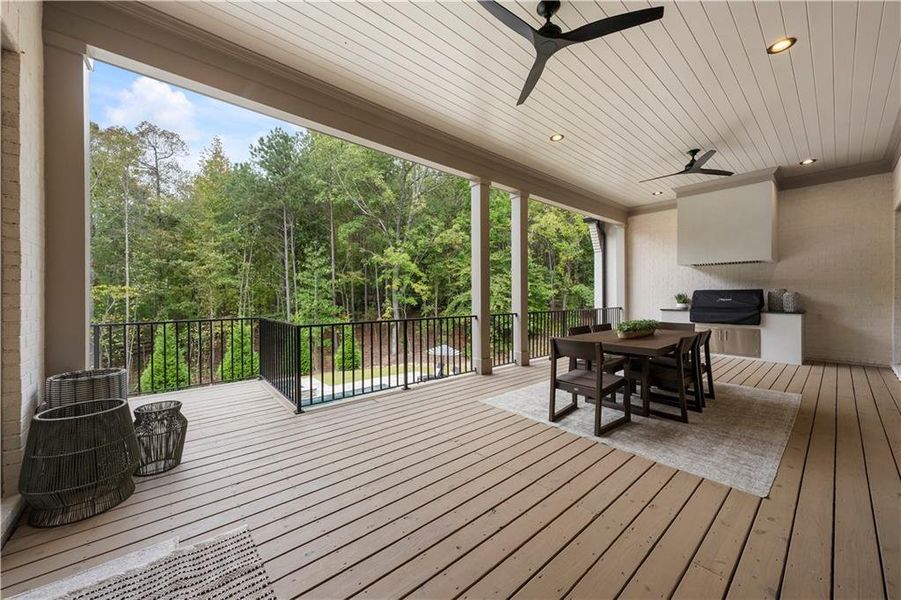 Exterior details and patio area of a home in , Alpharetta (Image 29).