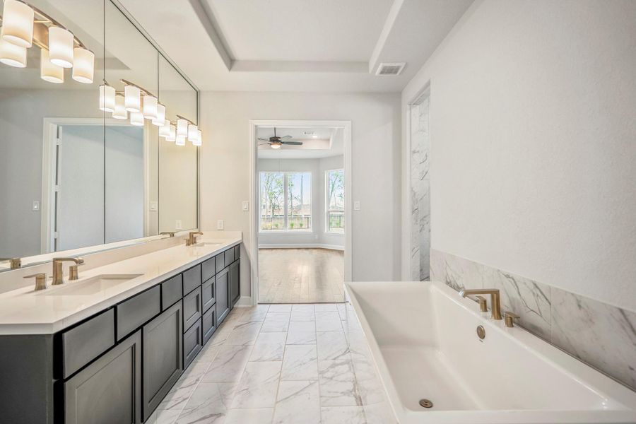 Furnished interior view inside a new home in Sienna 70' Lots, Missouri City (Image 13). Furnished interior view inside a new home in Sienna 70' Lots, Missouri City (Image 13).