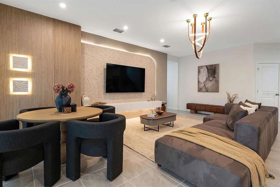 Furnished interior view inside a new home in , Kissimmee (Image 24).