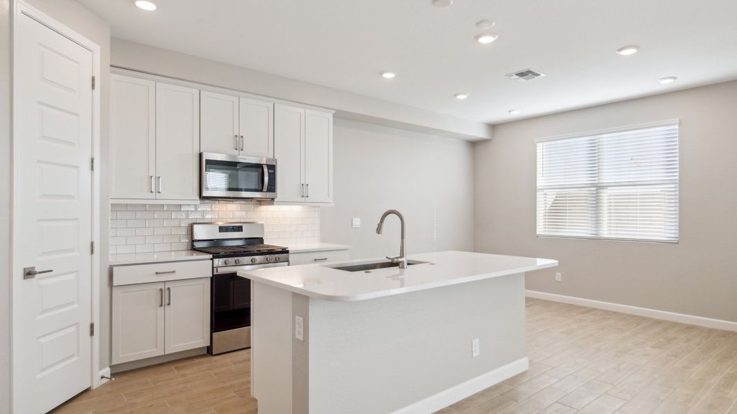 Furnished interior view inside a new home in Talinn Towns at Desert Ridge, Phoenix (Image 6).