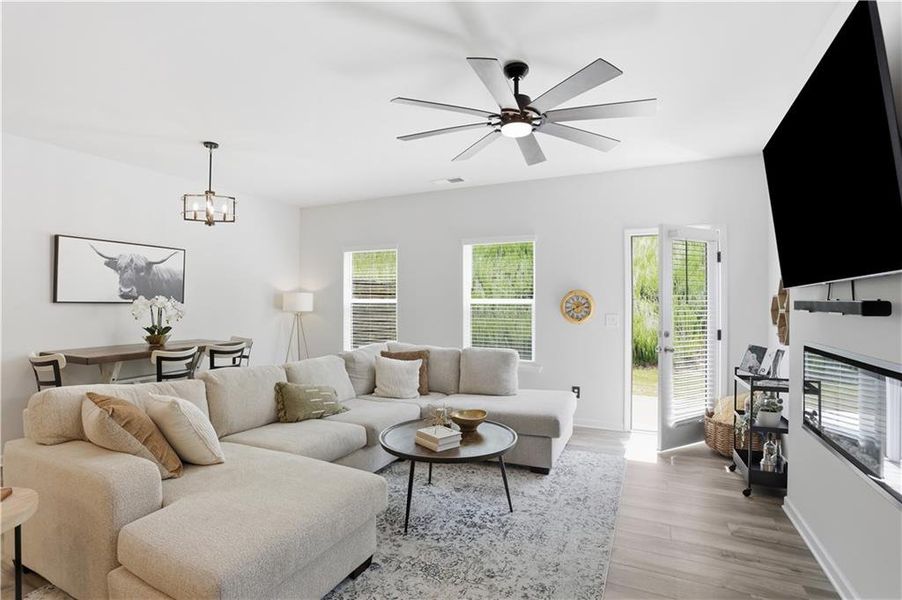 Furnished interior view inside a new home in , Cartersville (Image 16).