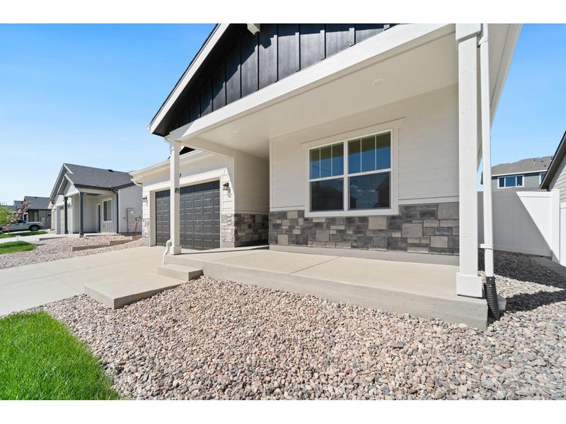 Exterior details and patio area of a home in Union Colony West, Greeley (Image 3).