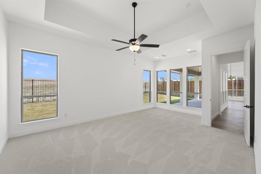 Representative unfurnished interior of a home built from the Newport by Windsor Homes in Nelson Lake Estates, Rockwall (Image 21).