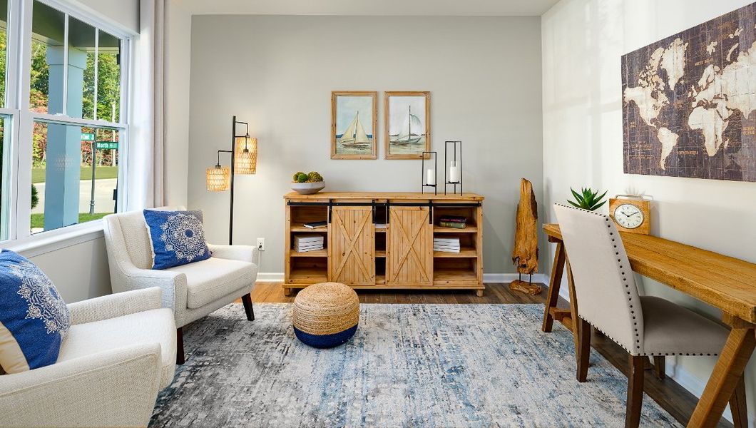 Furnished interior view inside a new home in The Hamptons at Hickory, Hickory (Image 25).