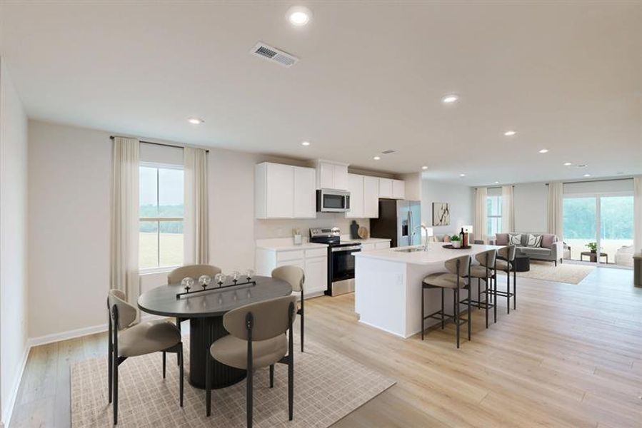 Furnished interior view inside a new home in Somerset, Santee (Image 5).