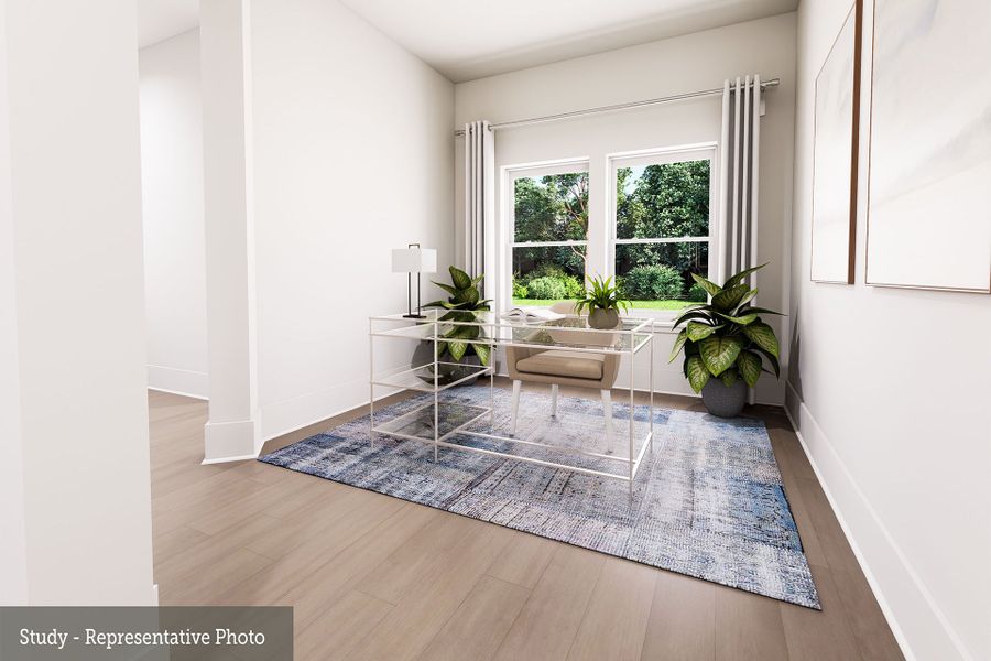 Representative unfurnished interior of a home built from the The Boerne by David Weekley Homes in Creekshaw – Gardens, Royse City (Image 14). Representative unfurnished interior of a home built from the The Boerne by David Weekley Homes in Creekshaw – Gardens, Royse City (Image 14).