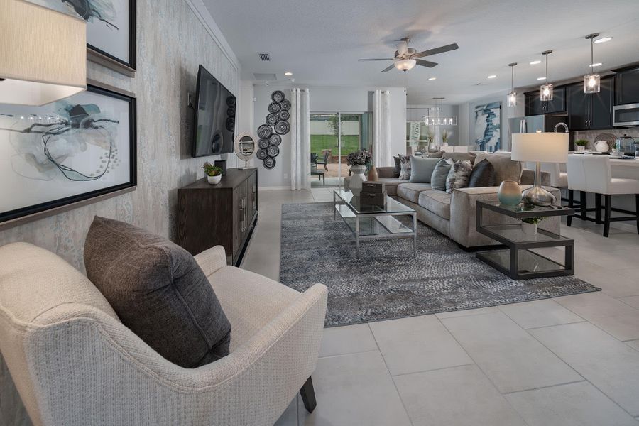 Living Room | Selby Flex | New Homes in Florida by Landsea Homes