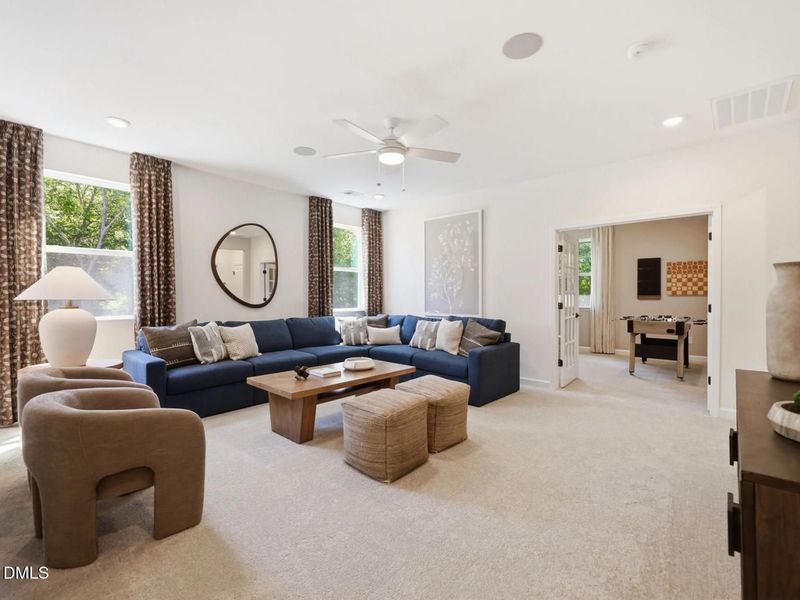 Furnished interior view inside a new home in Wendell Ridge, Wendell (Image 22). Furnished interior view inside a new home in Wendell Ridge, Wendell (Image 22).