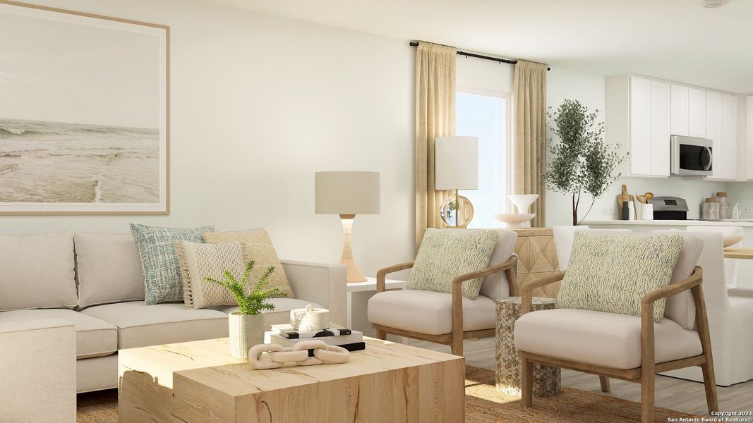 Furnished interior view inside a new home in Stone Garden, Elmendorf (Image 14).