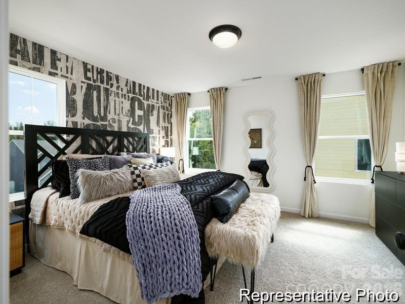 Furnished interior view inside a new home in , Charlotte (Image 8).