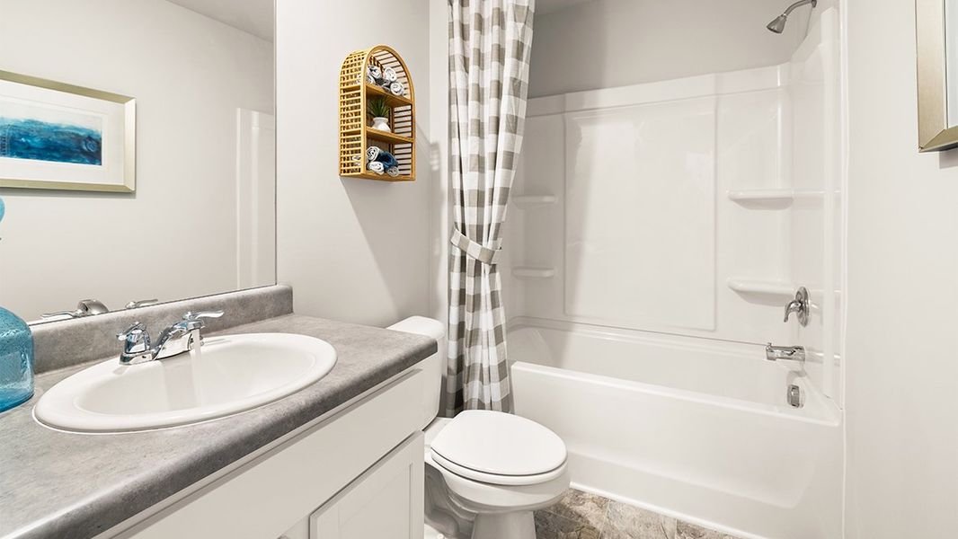 Representative furnished interior of a home built from the Elle by D.R. Horton in Highland Hills, Graniteville (Image 34). Representative furnished interior of a home built from the Elle by D.R. Horton in Highland Hills, Graniteville (Image 34).