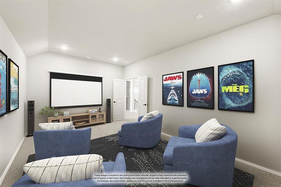 Furnished interior view inside a new home in The Oaks, Red Oak (Image 27). Furnished interior view inside a new home in The Oaks, Red Oak (Image 27).