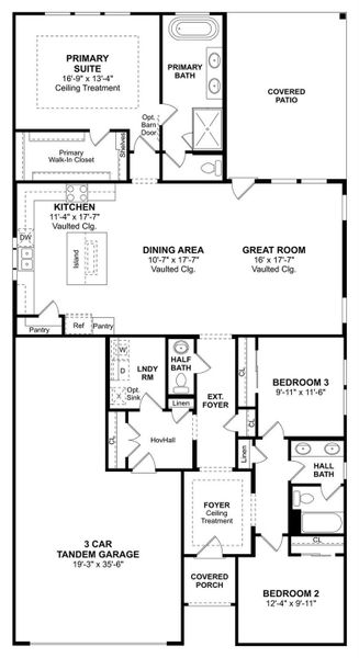 The Tacoma floor plan by K. Hovnanian Homes. 1st Floor shown. *Prices, plans, dimensions, features, specifications, materials, and availability of homes or communities are subject to change without notice or obligation.