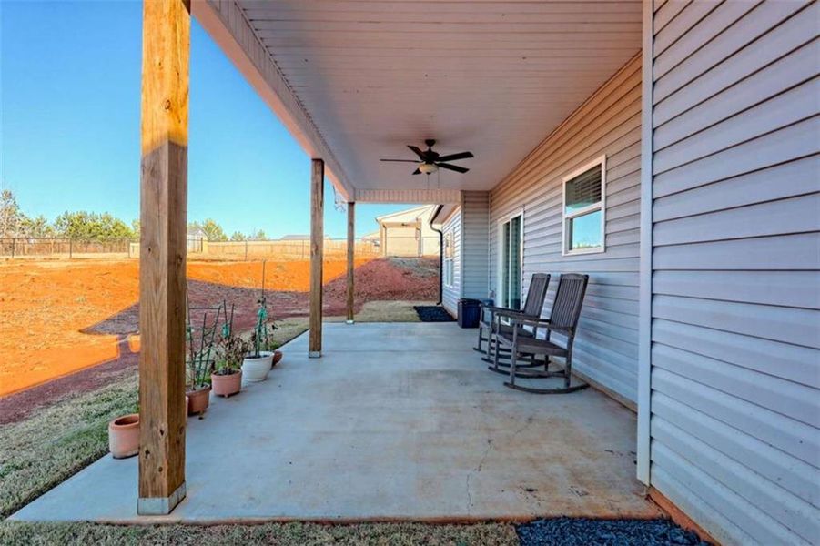 Exterior details and patio area of a home in , Eastanollee (Image 27).