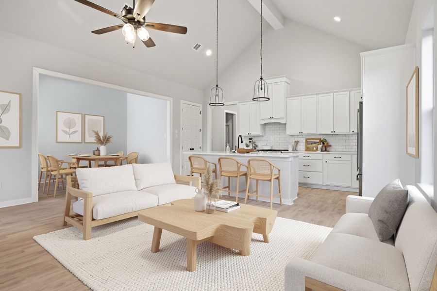Furnished interior view inside a new home in Mission Ranch, College Station (Image 4).