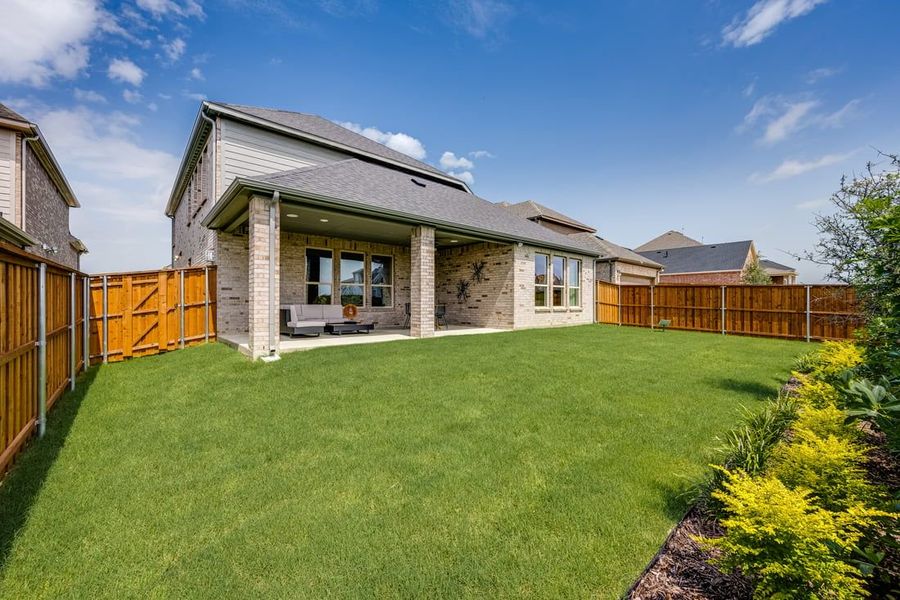 Representative exterior details of a home built from the Carmine by Taylor Morrison in The Ranch at Uptown Celina, Celina (Image 4).