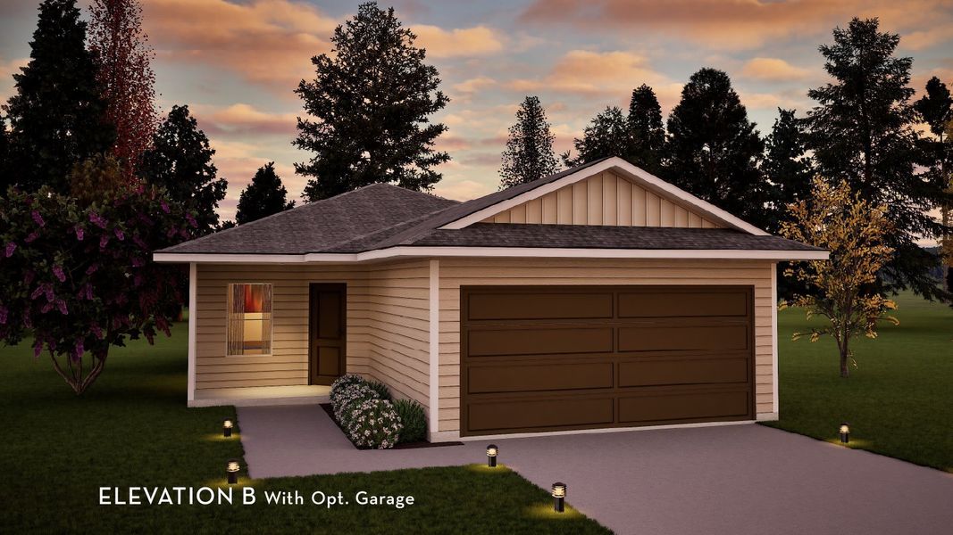 Representative exterior photo of a completed home built from the Ross by CastleRock Communities in Stonehenge, Manchester, TN (Image 2).