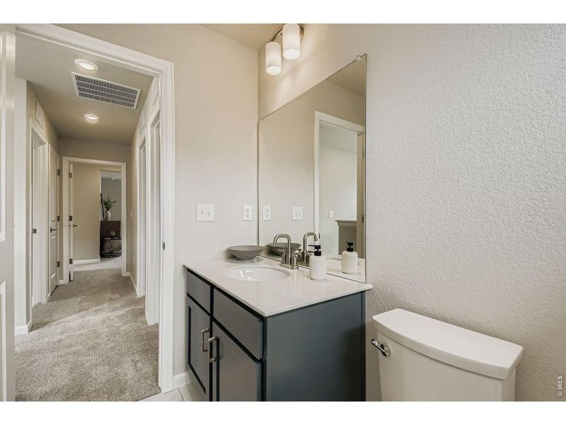 Furnished interior view inside a new home in Waterfield, Fort Collins (Image 17). Furnished interior view inside a new home in Waterfield, Fort Collins (Image 17).