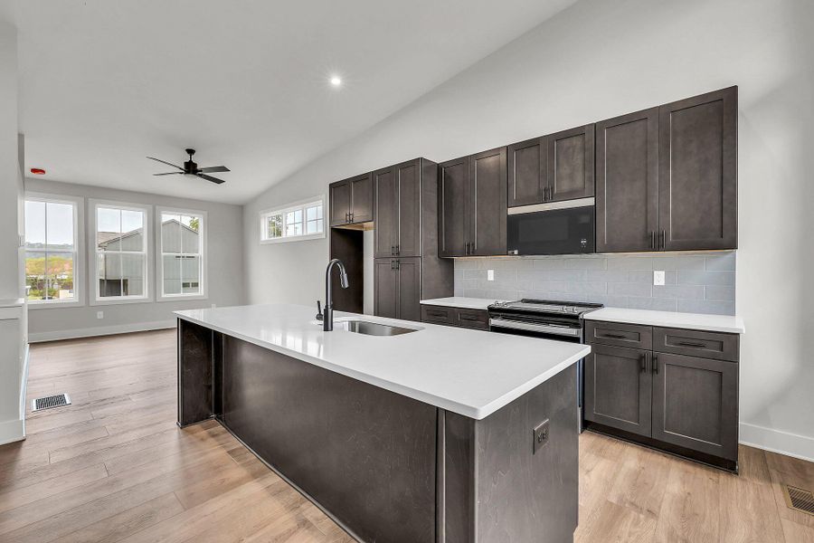 Representative furnished interior of a home built from the Welkin by Empire Homes in BelleWether, Chattanooga (Image 3).