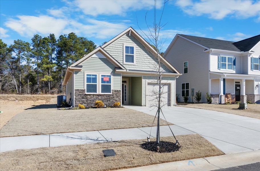 Front exterior of a new home in Windsor, North Augusta, SC, highlighting curb appeal (Image 23).