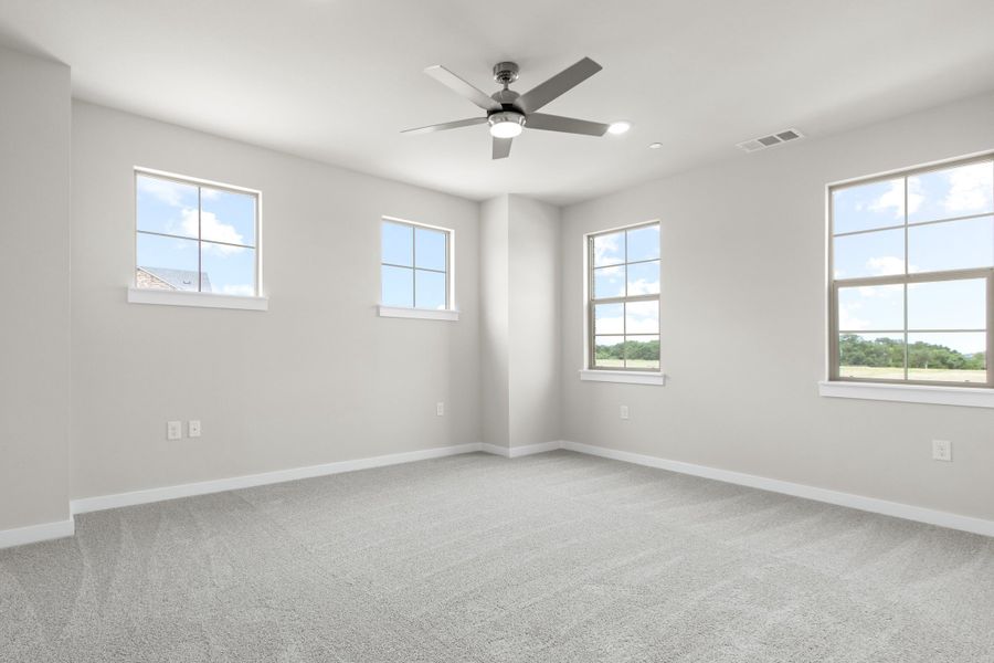 Spacious, unfurnished interior of a new home in The Tribute, The Colony (Image 38).