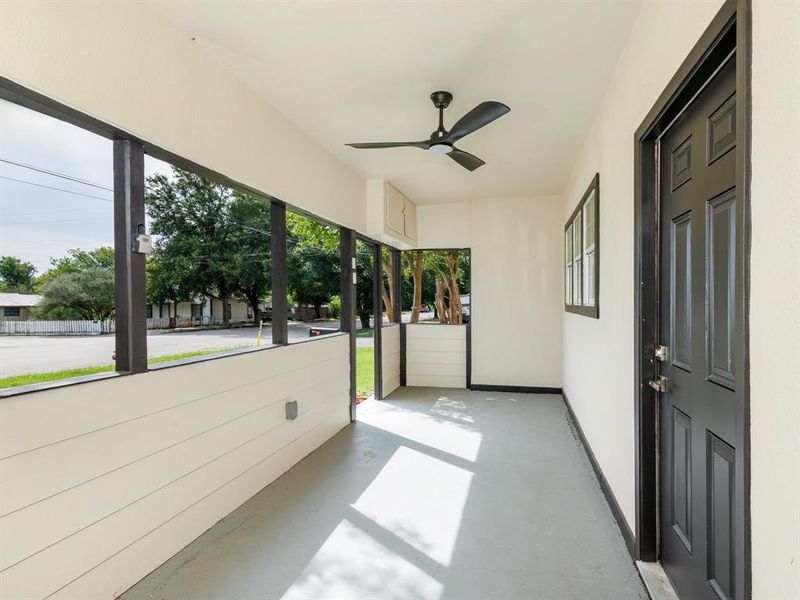 Exterior details and patio area of a home in , Brownwood (Image 23).