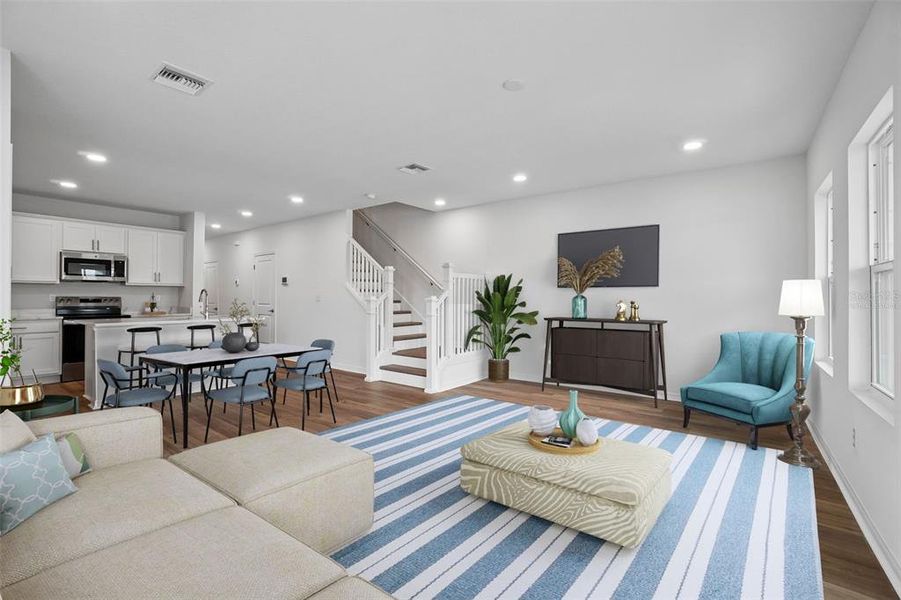Furnished interior view inside a new home in Twin Oaks, Zephyrhills (Image 9).