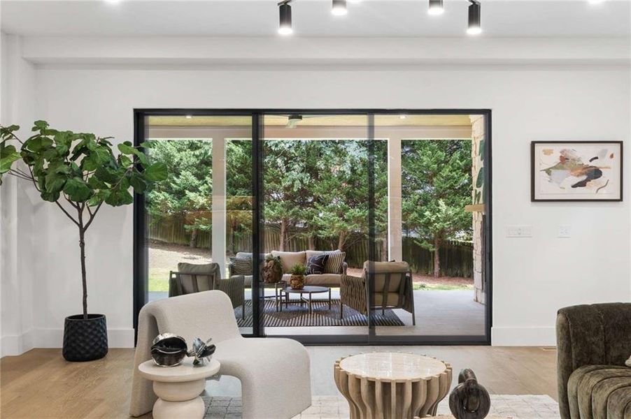Furnished interior view inside a new home in , Brookhaven (Image 38).