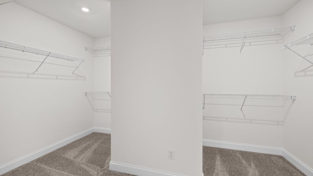 The Norris Plan by DRB Homes in Michaux Gardens - Primary Walk- in Closet (Representative Photo) The Norris Plan by DRB Homes in Michaux Gardens - Primary Walk- in Closet (Representative Photo)
