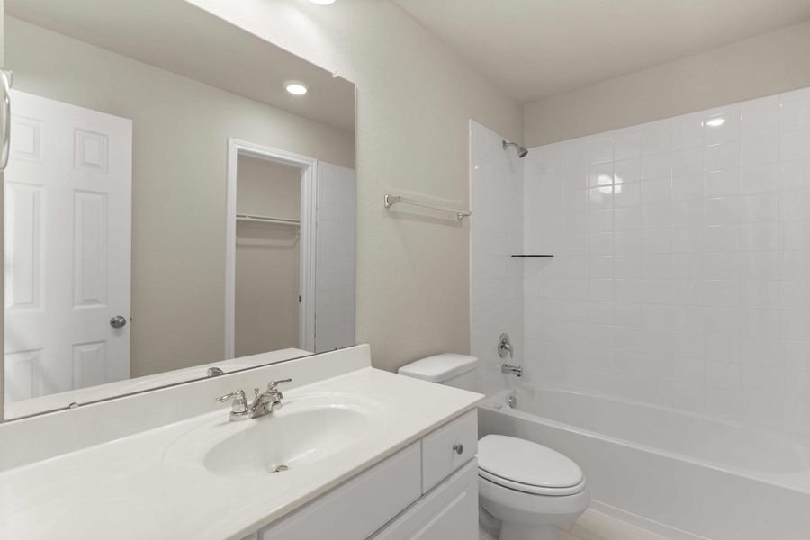 Private bath. Note: Sample product photo - actual exterior and interior selections may vary by homesite