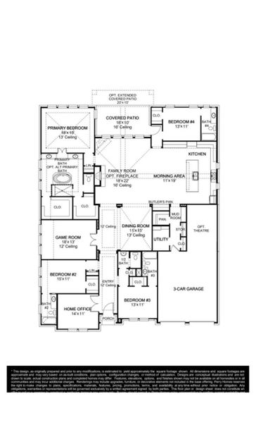 2D floor plan layout of this home in Valencia, Manvel, TX (Image 4).