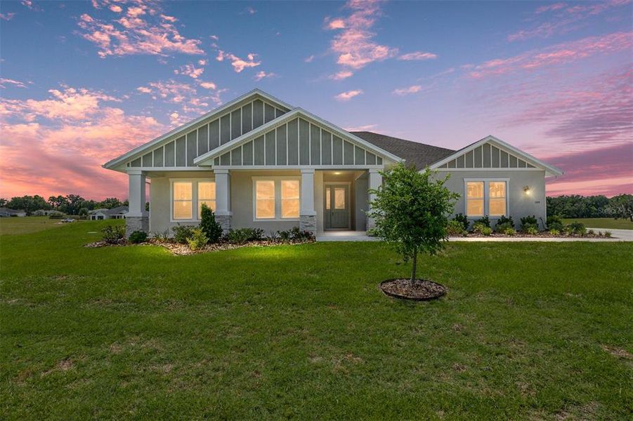 Front exterior of a new home in , Ocala, FL, highlighting curb appeal (Image 1). Front exterior of a new home in , Ocala, FL, highlighting curb appeal (Image 1).