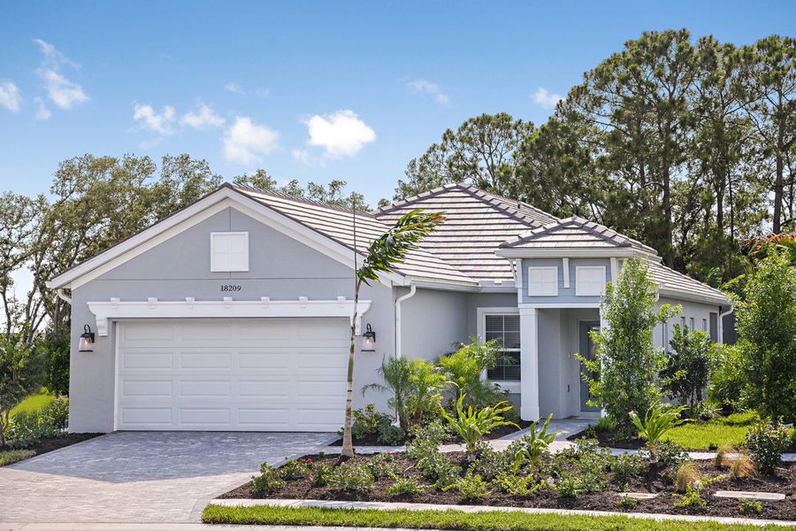 Representative exterior photo of a completed home built from the Patriot by Neal Communities in Boca Royale Golf & Country Club at Wellen Park, Englewood, FL (Image 21).