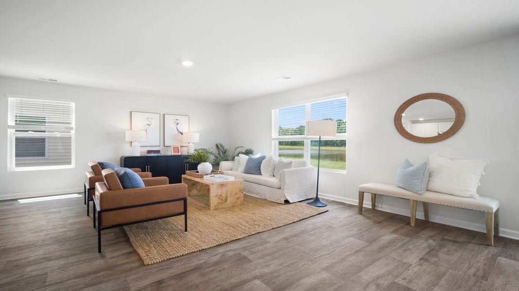 Furnished interior view inside a new home in The Lakes at North Glynn, Brunswick (Image 9).